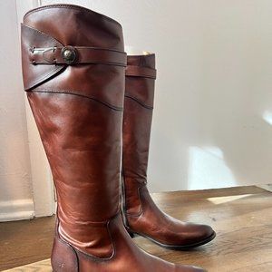 Frye Molly Knee High Boot, New Size 10 Cognac